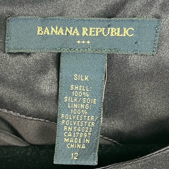 Banana Republic 100% Silk Dress Dark Purple - Picture 3 of 3